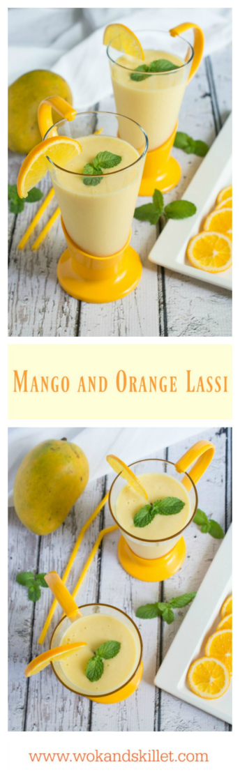 Mango and Orange Lassi - Wok &amp; Skillet