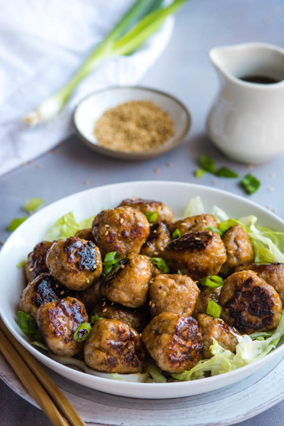 Chinese Bbq Pork Meatballs Wok And Skillet