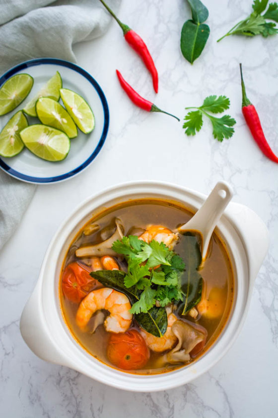 Quick And Easy Tom Yum Soup Wok Skillet