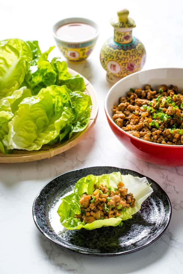 Pork Yuk Sung (Chinese Lettuce Wraps) | Wok & Skillet
