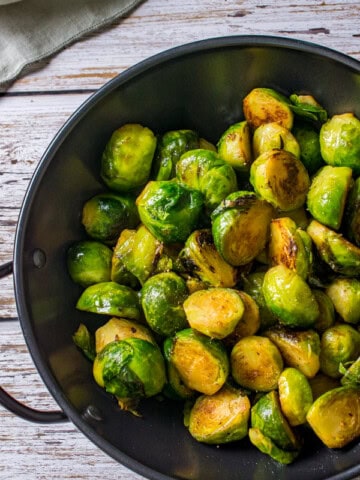 Wok Stir-Fried Brussels Sprouts