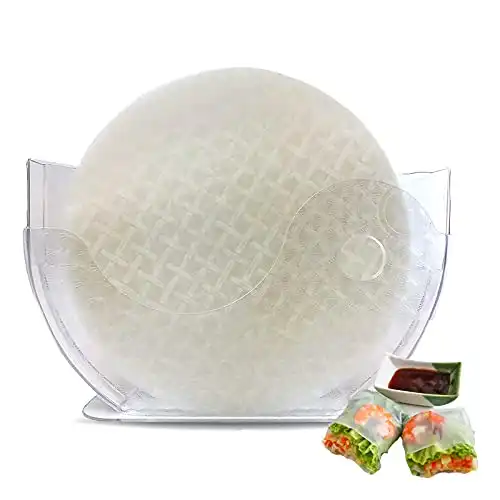 Rice Paper Water Bowl and Holder